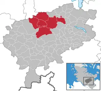 Kaart van Boostedt-Rickling