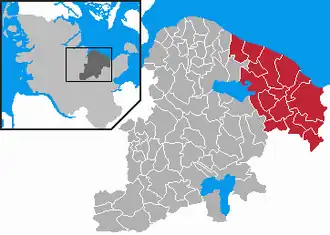 Kaart van Lütjenburg