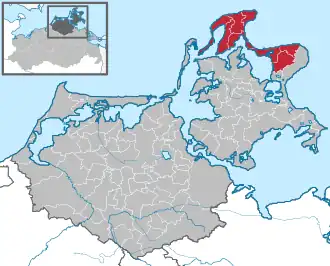 Kaart van Nord-Rügen