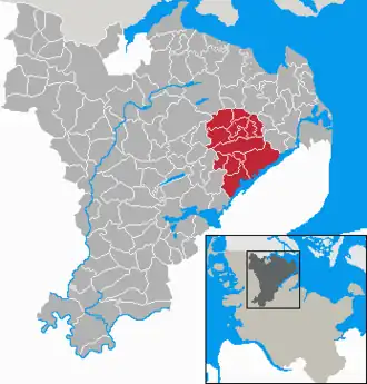 Kaart van Süderbrarup