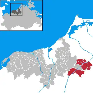 Kaart van Tessin-Land