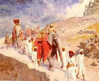 A Maratha Hunting Party(1887)
