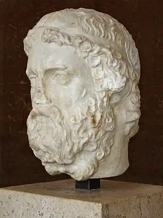 Anacreon; Romeinse buste uit de 2de of 3de eeuw(Louvre, Parijs)