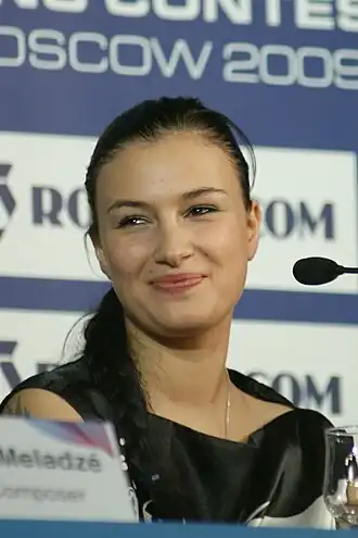 Anastasija Prychodko in Moskou in 2009