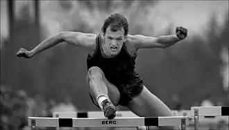 Fridenbergs tijdens de Belgische kampioenschappen tienkamp 1979.