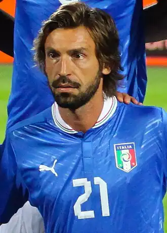 Pirlo in het shirt van het Italië