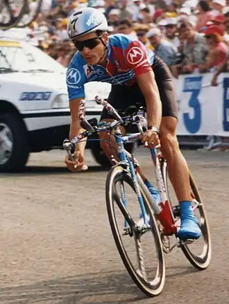 Andy Hampsten in de proloog van de Ronde van Frankrijk 1993