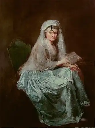 Zelfportret met monocle (1777)