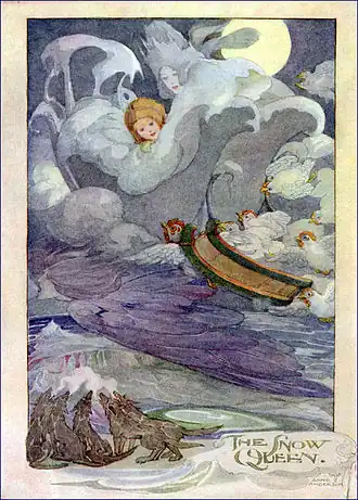 De sneeuwkoningin door Anne Anderson