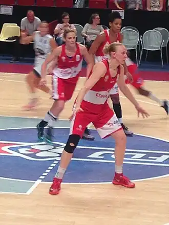 Wauters als speelster van ESB Villeneuve-d'Ascq