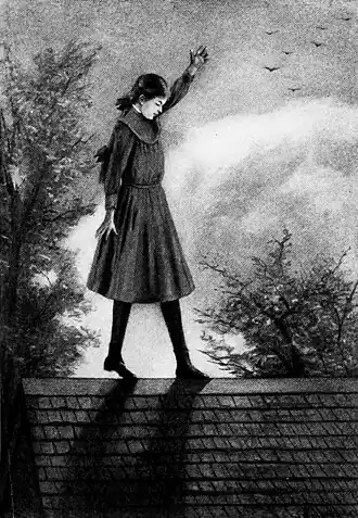 Anne op illustratie in het boek