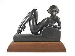 Liggend naakt (boekensteun)