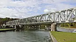 De brug gezien van uit het noorden