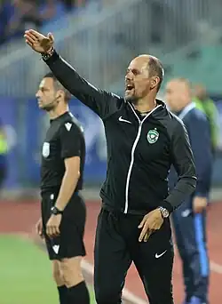 Šimundža als trainer van Loedogorets Razgrad in 2022