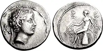 Tetradrachme van Antiochus V 'Eupator