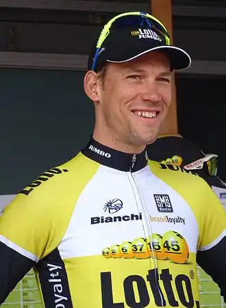 Tjallingii tijdens de Scheldeprijs 2015