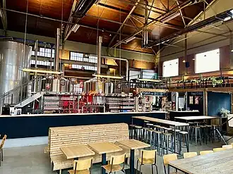 binnenzicht brouwzaal Antwerpse Brouw Compagnie.