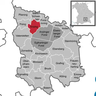 Kaart van Anzing