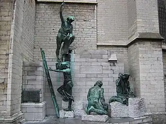 Beeldengroep ter ere van Jan en Pieter Appelmans aan de Handschoenmarkt te Antwerpen