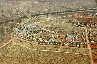 Luchtfoto van Aranos in 2017