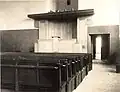 Front met nog lege orgelkamer, ca. 1931