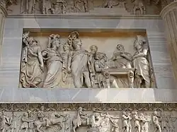 Bas-reliëf van het Congres van Wenen