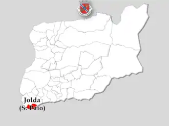 Kaart van São Paio de Jolda