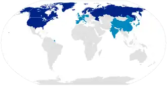 ■&nbsp;Lidstaten■&nbsp;Waarnemers