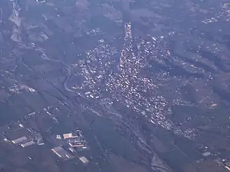 Gezien vanuit een vliegtuig