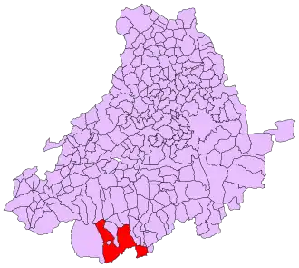 Kaart van Arenas de San Pedro