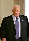 Ariel Sharon, de sinds januari 2006 in coma verkerende Israëlische minister-president en oprichter van Kadima