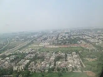 Uitzicht op Chandigarh