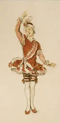 Armide's favoriete slaaf (Benois, 1907)