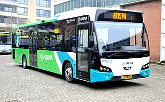 Arriva's 2012 VDL Citea LLE-120 in Leiden