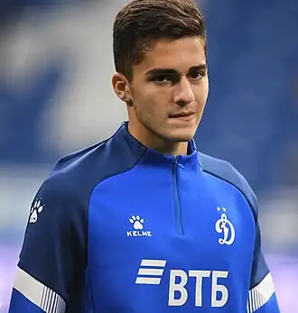 Zacharjan in 2020 als speler van Dinamo Moskou