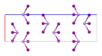 alt=Eenheidscel van 
  
    
      
        
          
            AsI
            
              3
            
            
              
            
          
        
      
    
    {\displaystyle {\ce {AsI3}}}