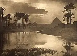 Ernest Ashton, Evening near the Pyramids, 1898