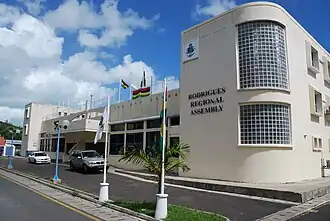 Het parlement van Rodrigues te Port Mathurin