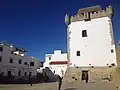 Een stadstoren in  Asilah / Arzila / Arcila
