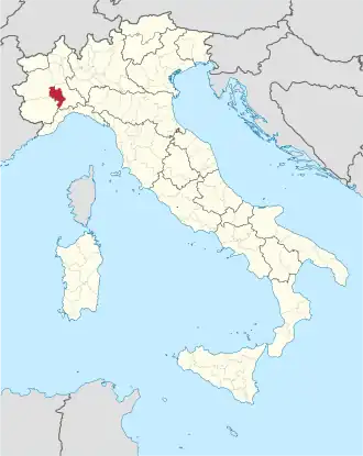 Kaart met ligging provincie