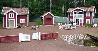 De opnamelocatie nagebouwd in een museum