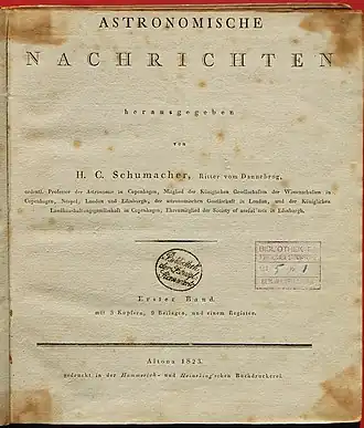 Titelpagina van het eerste nummer