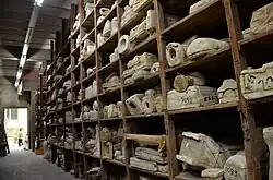 Verzameling van historische mallen, atelier van de Afgietselwerkplaats, Brussel