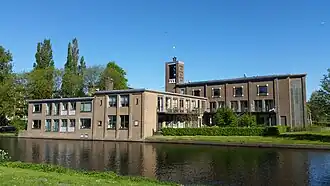Augustanakerk, gezien vanaf de Erasmusgracht (mei 2018)