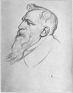 Portret van Auguste Rodin