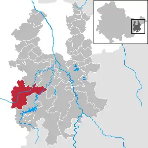 Kaart van Auma-Weidatal