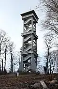 Uitzichttoren op de heuvel Ludwigshöhe