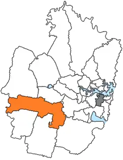 Locatie van City of Liverpool in Sydney