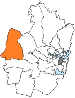 Ligging van City of Penrith in Sydney