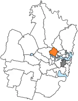 Ligging van City of Ryde in Sydney